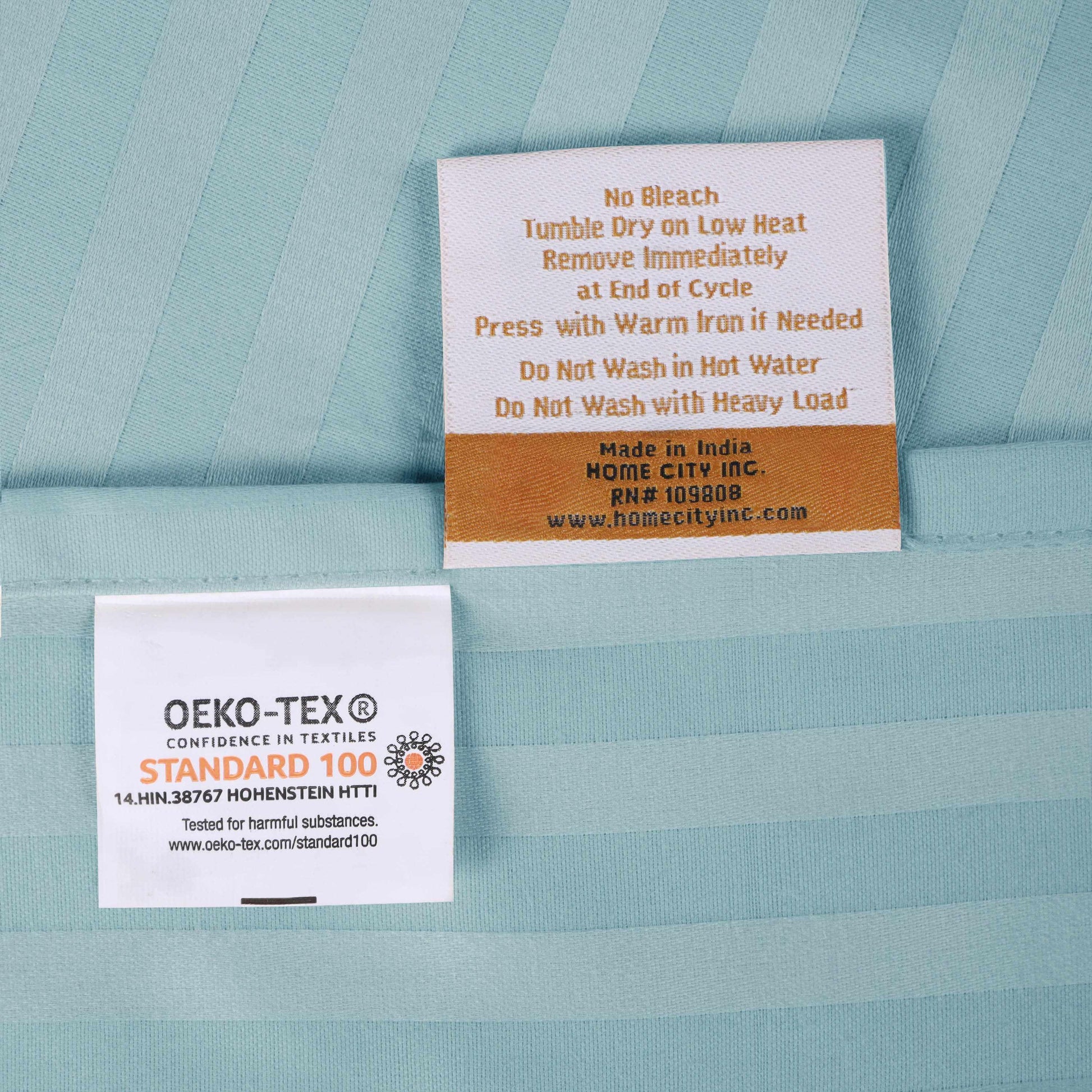 Superior 400 Thread Count Egyptian Cotton Stripe Sheet Set - Light Blue
