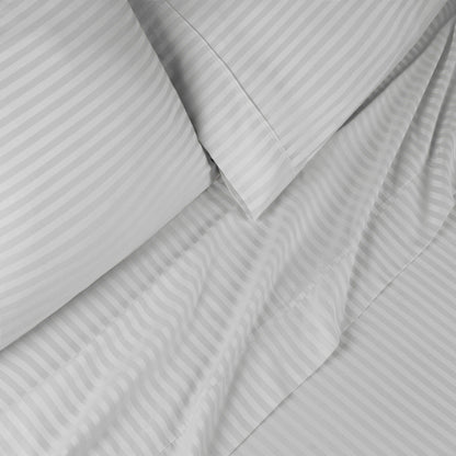 Superior 400 Thread Count Egyptian Cotton Stripe Sheet Set - Ivory