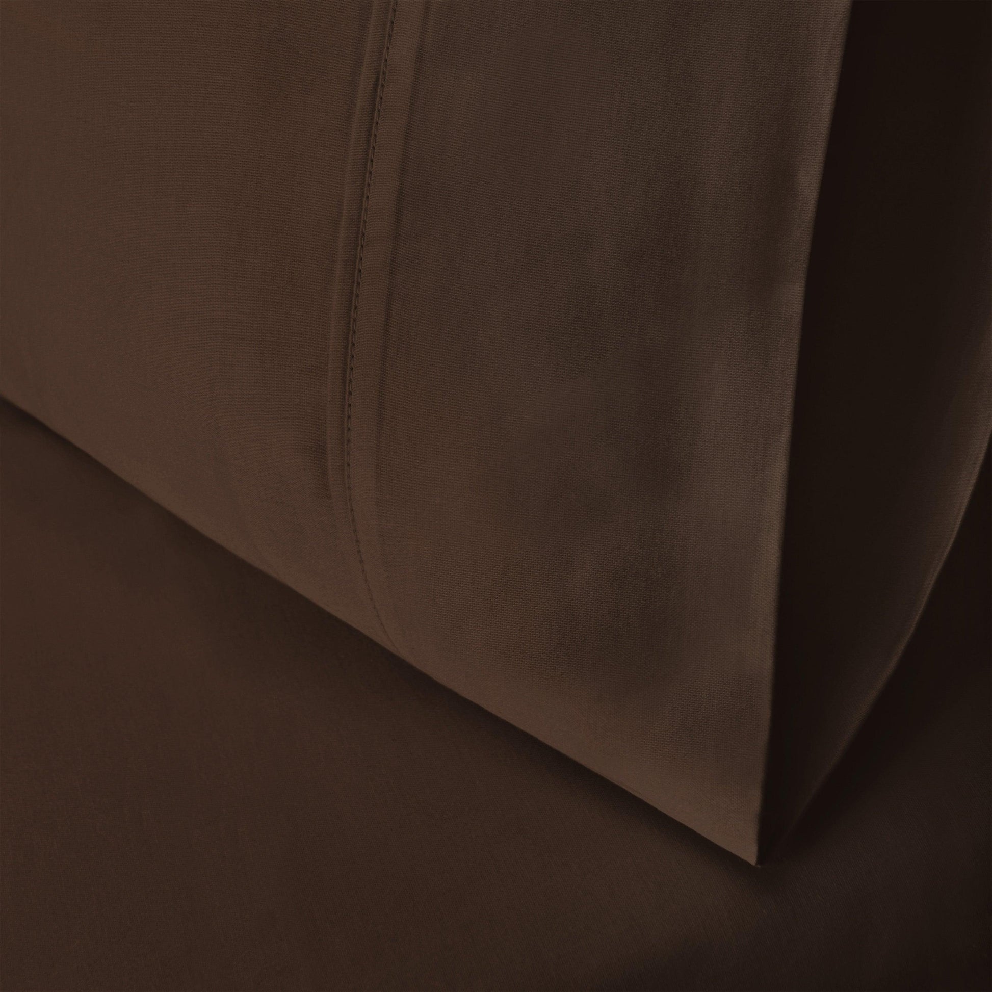 Wrinkle Resistant Egyptian Cotton 2-Piece Pillowcase Set -  Mocha