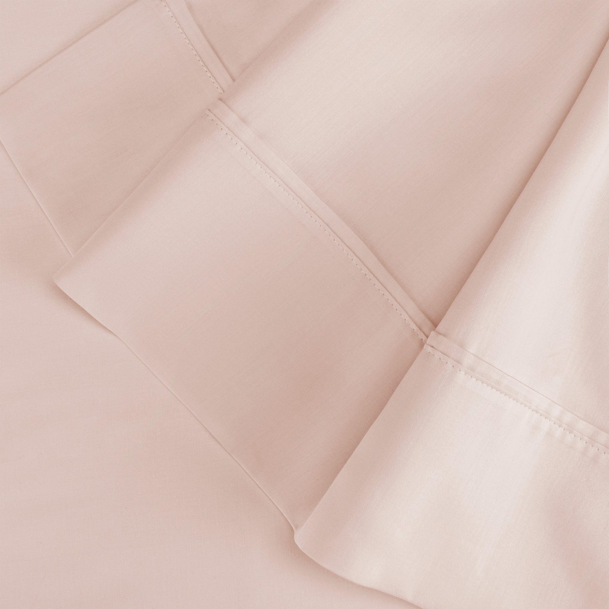  Wrinkle Resistant Egyptian Cotton 2-Piece Pillowcase Set -  Pink