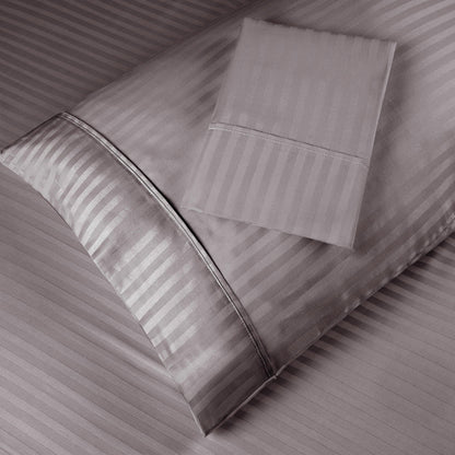 300 Thread Count Soft Egyptian Cotton Pillowcase Set - Grey