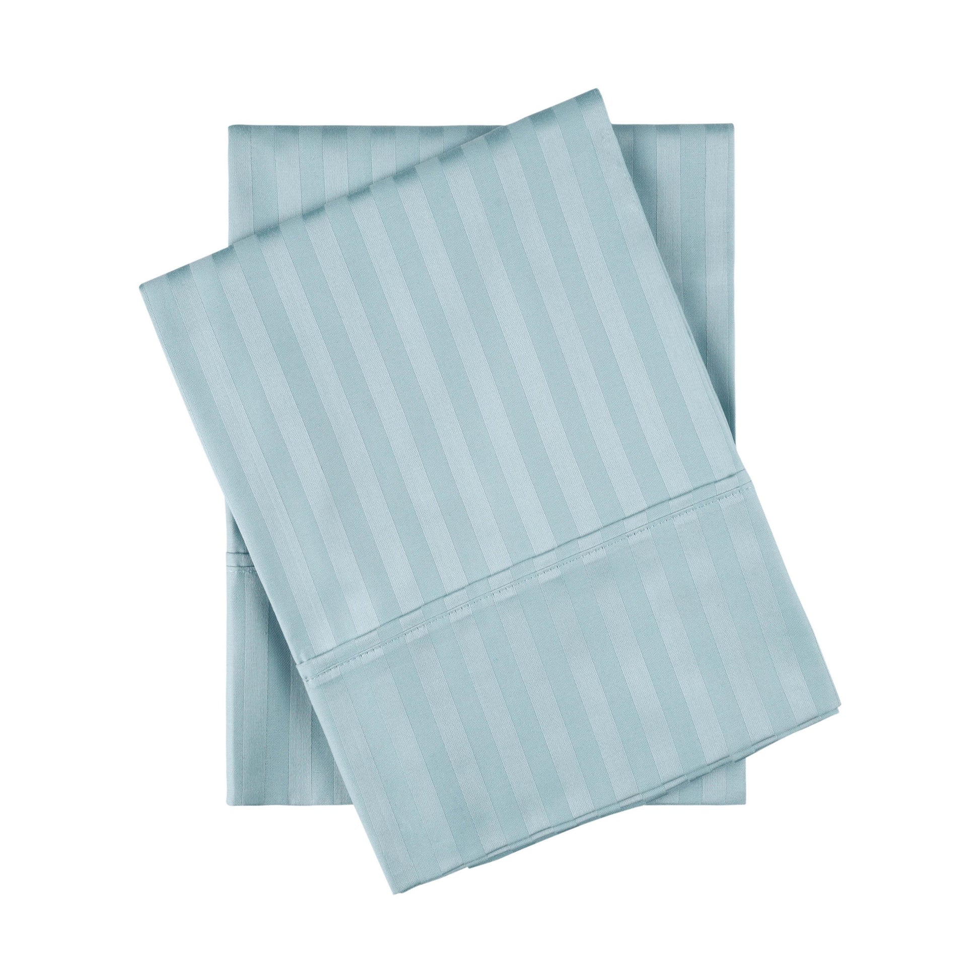 300 Thread Count Soft Egyptian Cotton Pillowcase Set - Light Blue