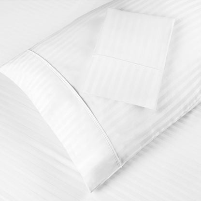 300 Thread Count Soft Egyptian Cotton Pillowcase Set - White