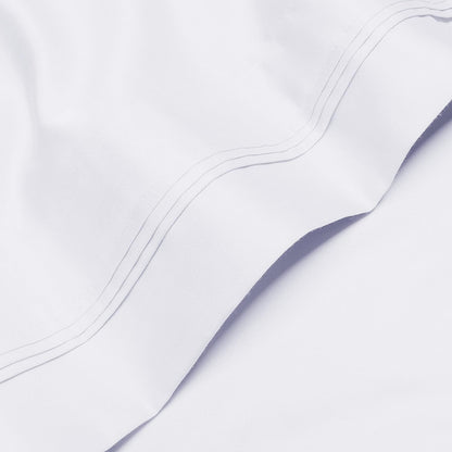 Superior Egyptian Cotton 1000 Thread Count Extra Deep Pocket Solid Sheet Set - White
