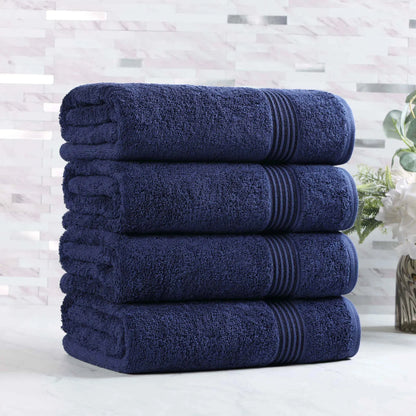 Heritage Egyptian Cotton Plush Absorbent Luxury Bath Towel Set of 4