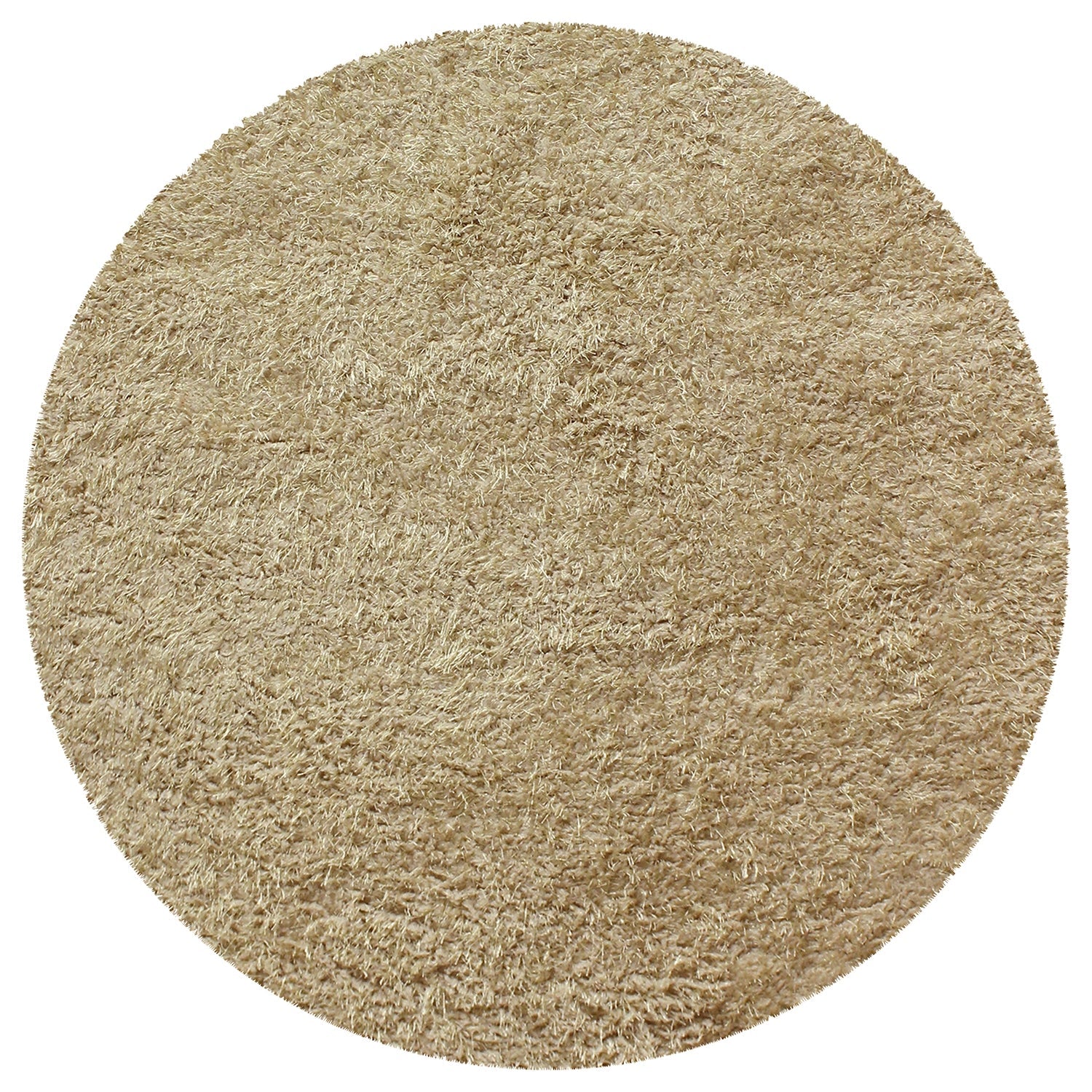 Superior Solid Indoor Plush Shag Area Rug Or Runner Or Round Rug - Beige
