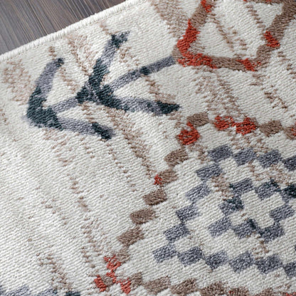 Gared Traditional Southwestern Tribal Area Rug - Bone