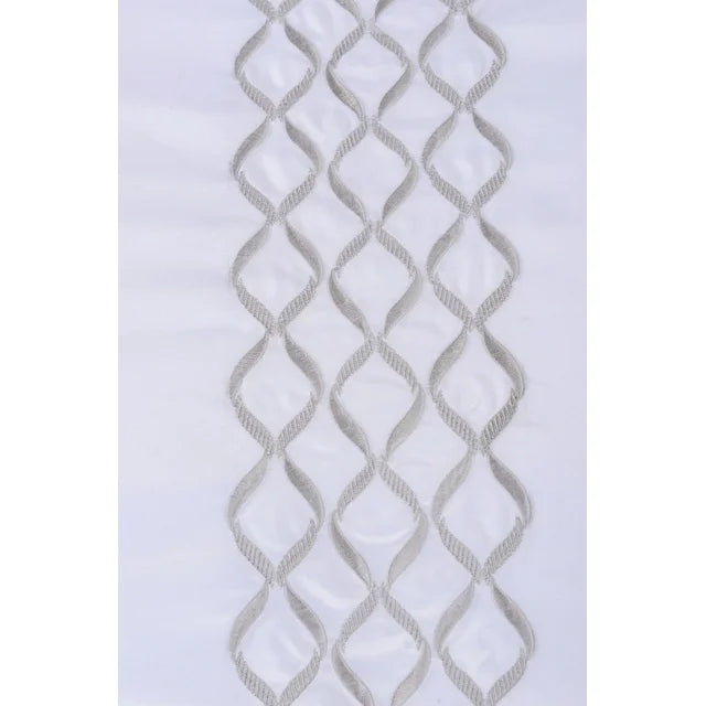 Hanna Embroidered Wrinkle Resistant Duvet Cover Set - White