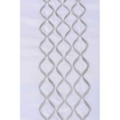 Hanna Embroidered Wrinkle Resistant Duvet Cover Set - White