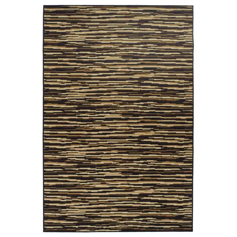 Horizon Stripes Contemporary Area Rug - Multicolor