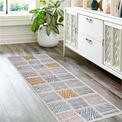 Lysandra Modern Geometric Indoor Area Rug - Gray
