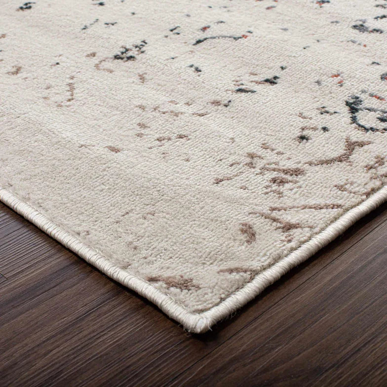 Ulani Distressed Modern Damask Indoor Area Rug