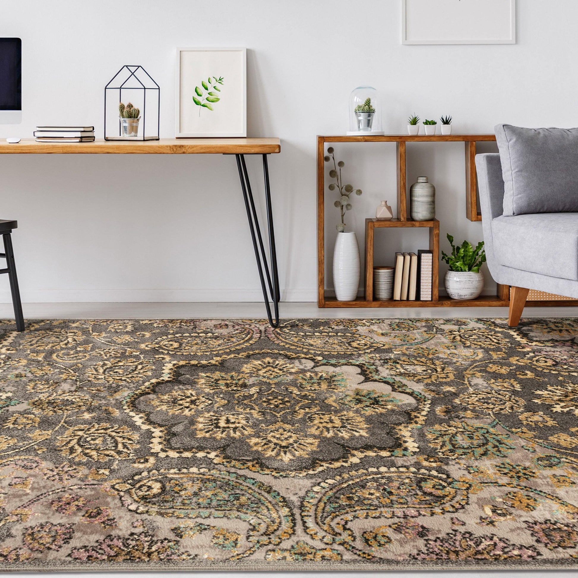  Cypress Oriental Floral Paisley Area Rug Or Runner Rug