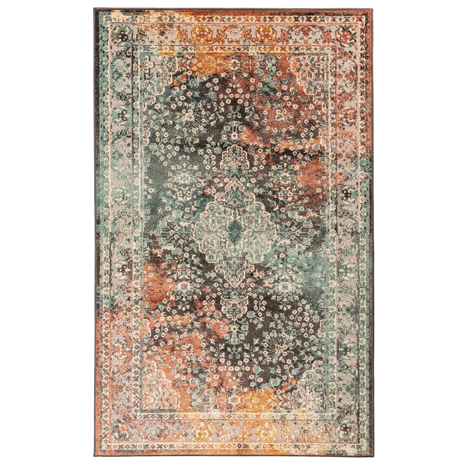 Superior Nova Distressed Center Medallion Artistic Area Rug