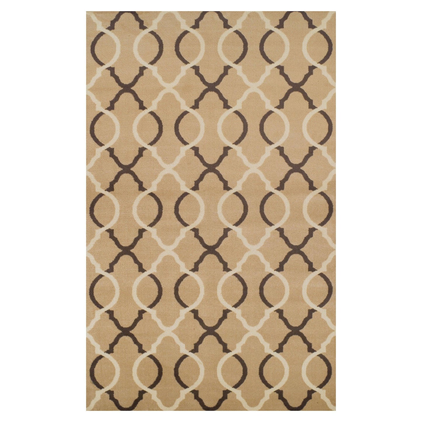 Superior Cadena Moroccan Trellis Contemporary Area Rug - Beige