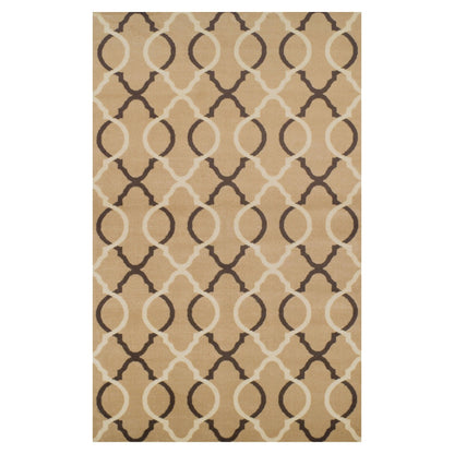Superior Cadena Moroccan Trellis Contemporary Area Rug - Beige
