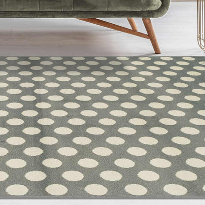 Superior Dot-Chic Polka Dots Contemporary Area Rug 