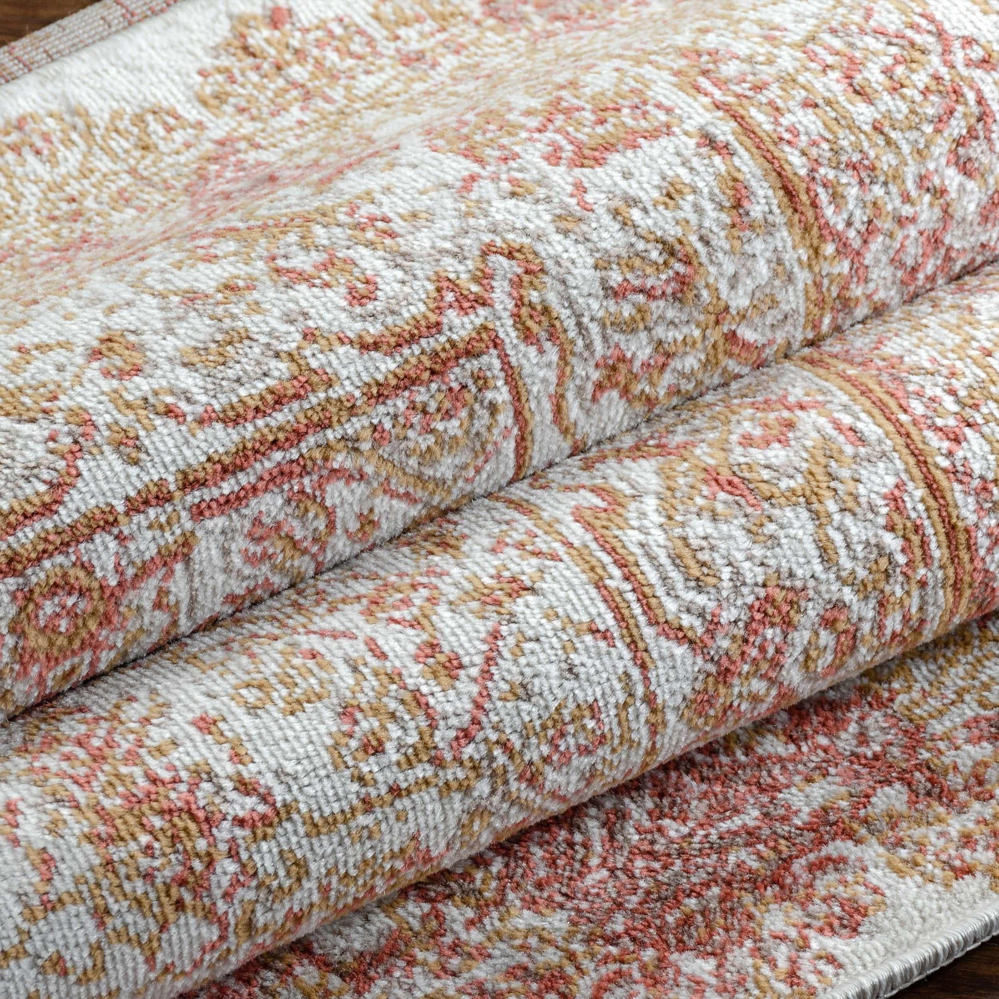 Superior Myel Distressed French Inspired Area Rug - Tuscan