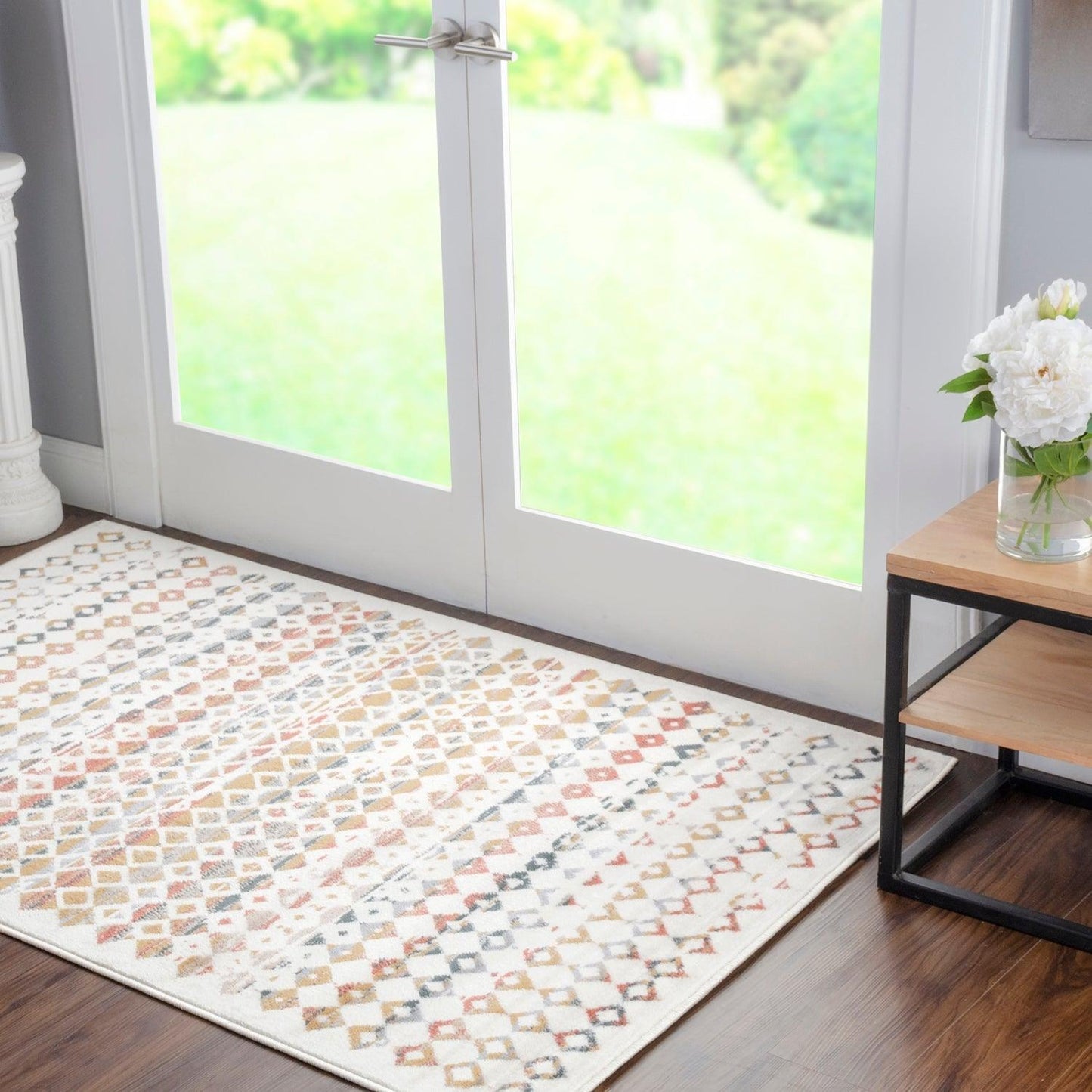 Superior Numair Abstract Geometric Diamonds Indoor Area Rug