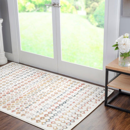 Superior Numair Abstract Geometric Diamonds Indoor Area Rug