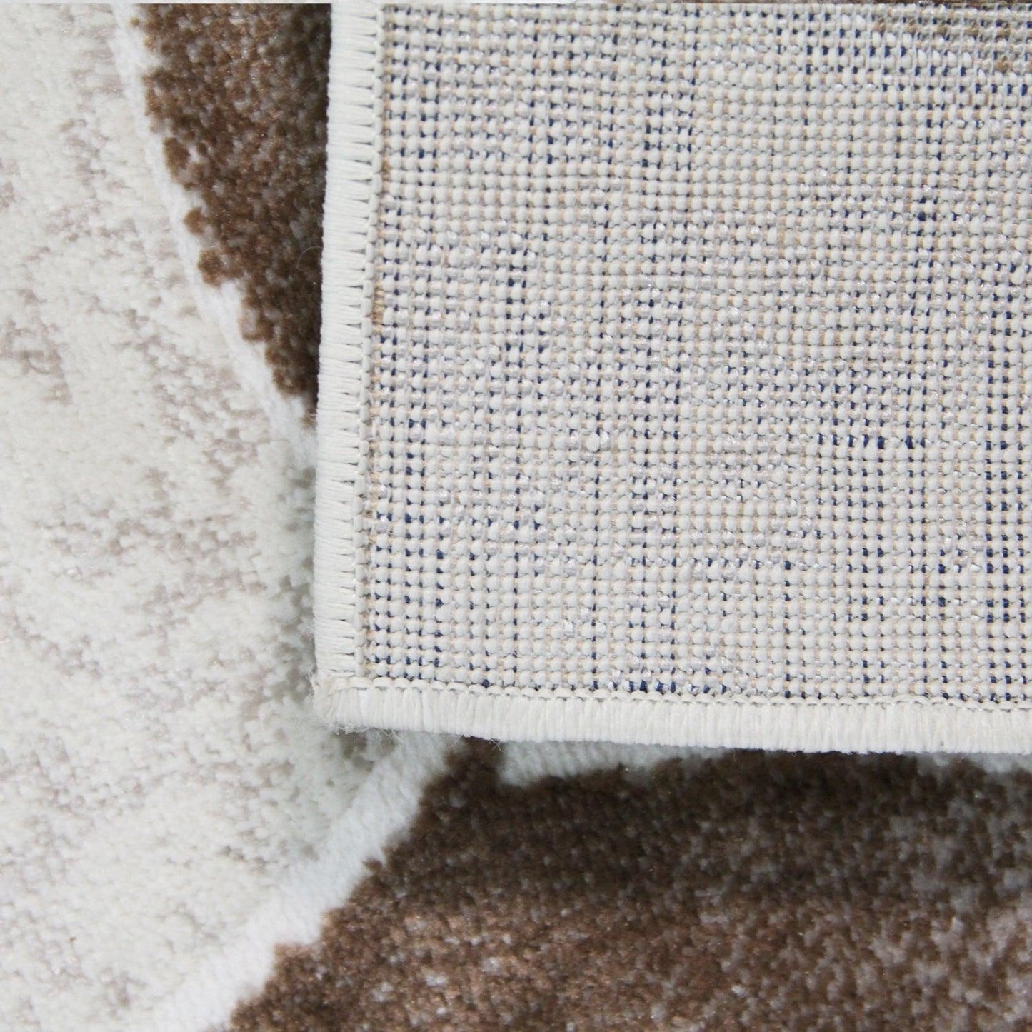  Palesa Scrolling Botanical Vines floral motif Indoor Area Rug - Hazelnut