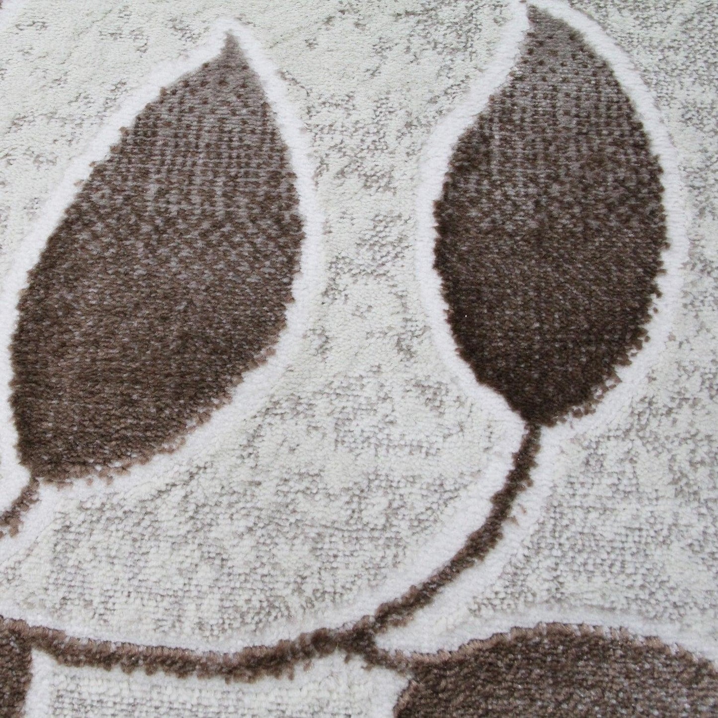  Palesa Scrolling Botanical Vines floral motif Indoor Area Rug - Hazelnut