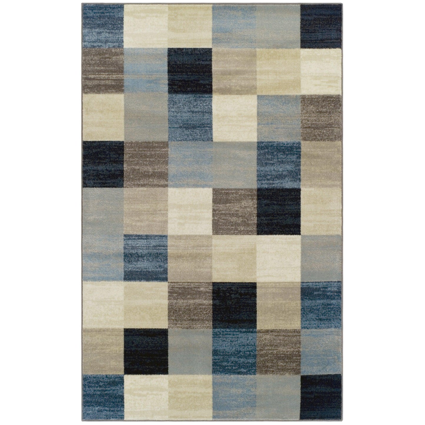  Superior Rockaway Geometric Checkered Rivulet Transitional Area Rug - Majolica