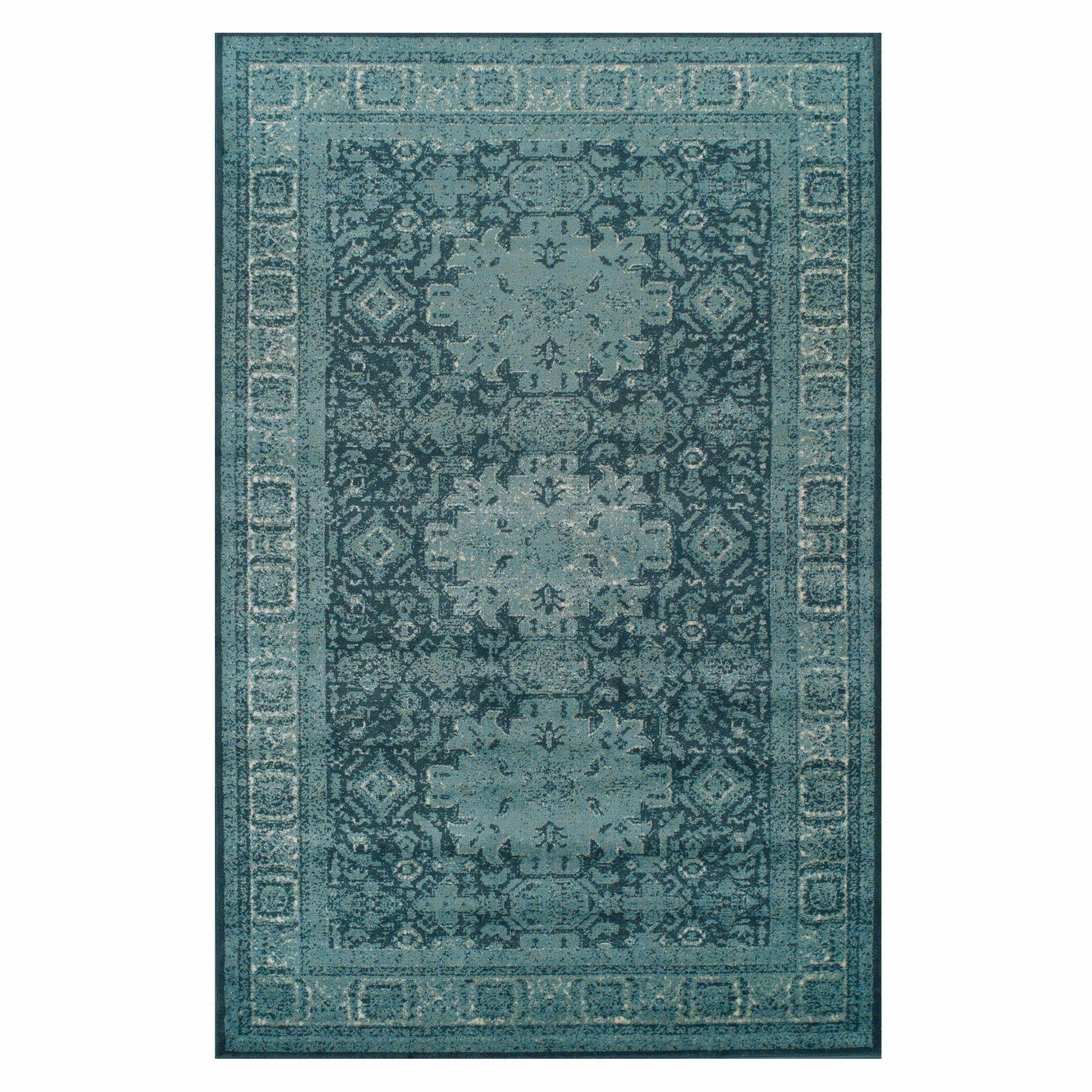 Tatum Oriental Distressed Medallion Indoor Area Rug  