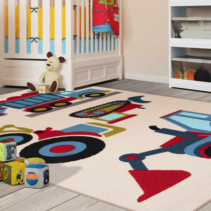  Superior Country Trucking Non-Slip Kids Indoor Washable Area Rug