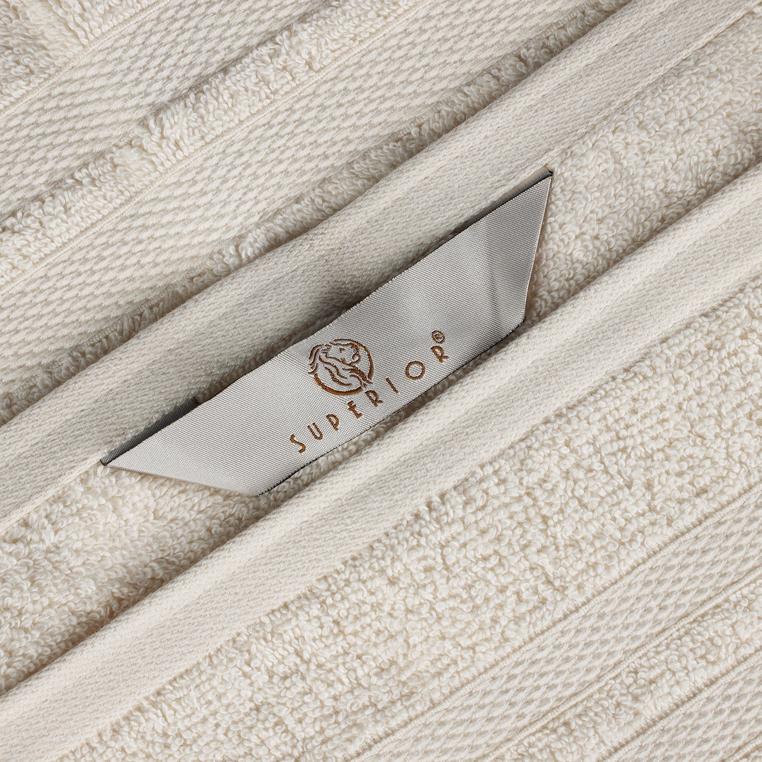 Superior Ultra Soft Cotton Absorbent Solid Bath Sheet (Set of 2) -  Cream