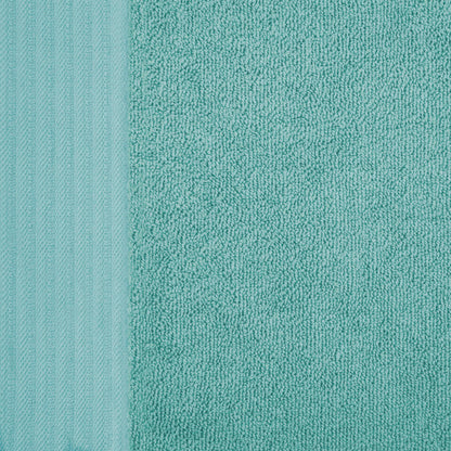 Premium Turkish Cotton Jacquard Herringbone and Solid 8-Piece Towel Set - Cascade