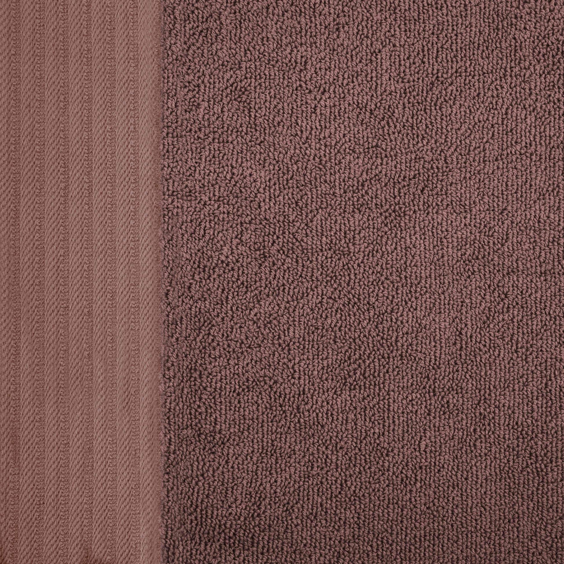 Premium Turkish Cotton Herringbone Solid Assorted 6-Piece Towel Set -  Chocolate