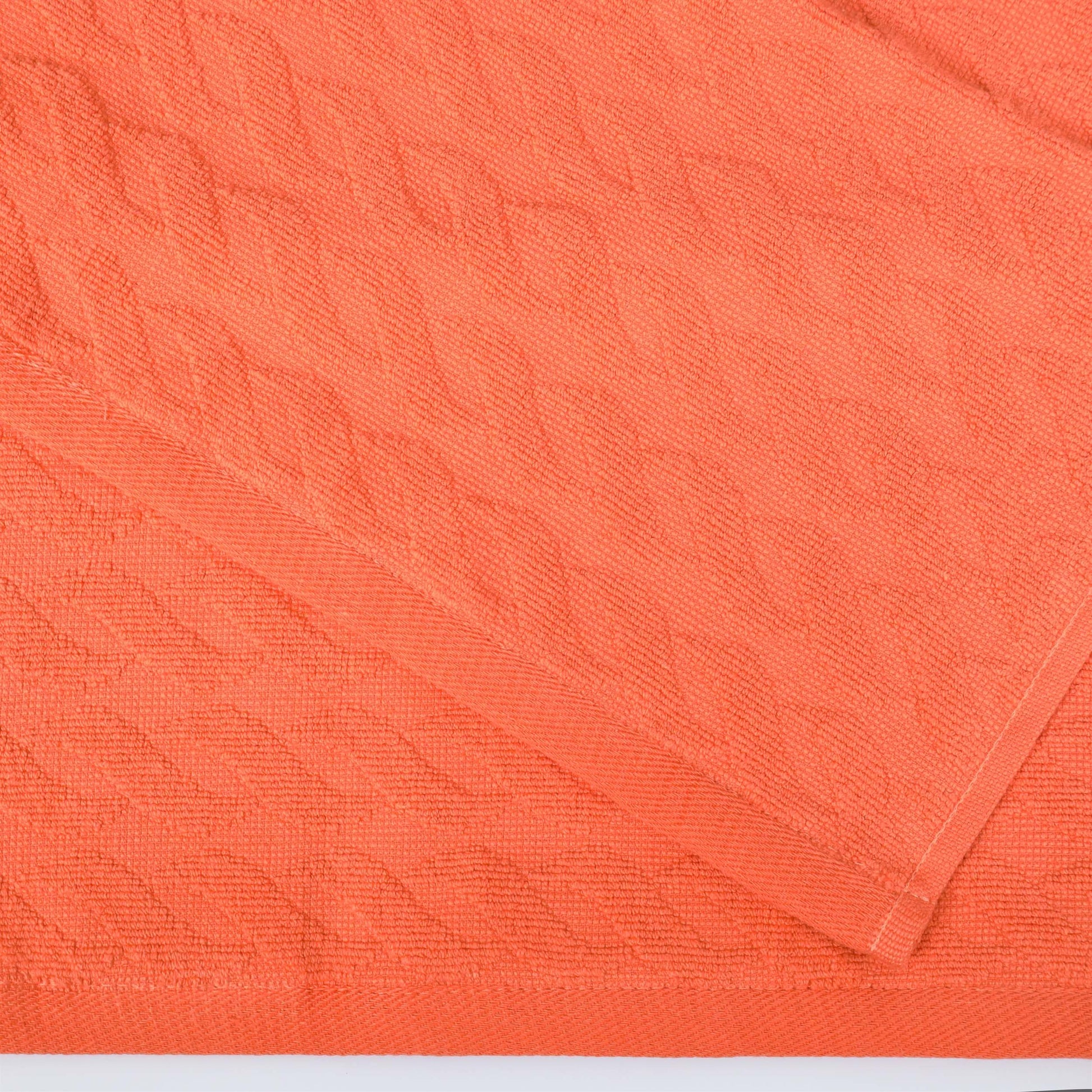 Premium Turkish Cotton Herringbone Jacquard Assorted 6-Piece Towel Set - Emberglow