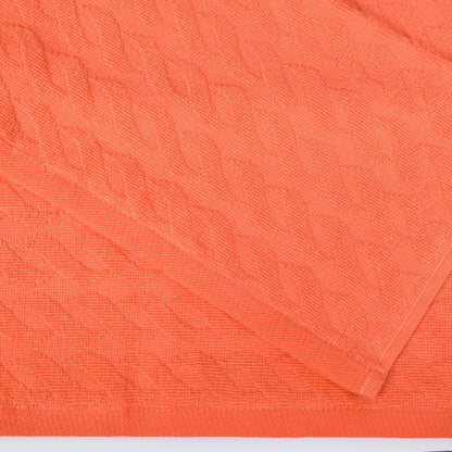 Premium Turkish Cotton Herringbone Jacquard Assorted 6-Piece Towel Set - Emberglow