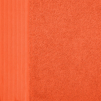Premium Turkish Cotton Jacquard Herringbone and Solid 8-Piece Towel Set - Emberglow