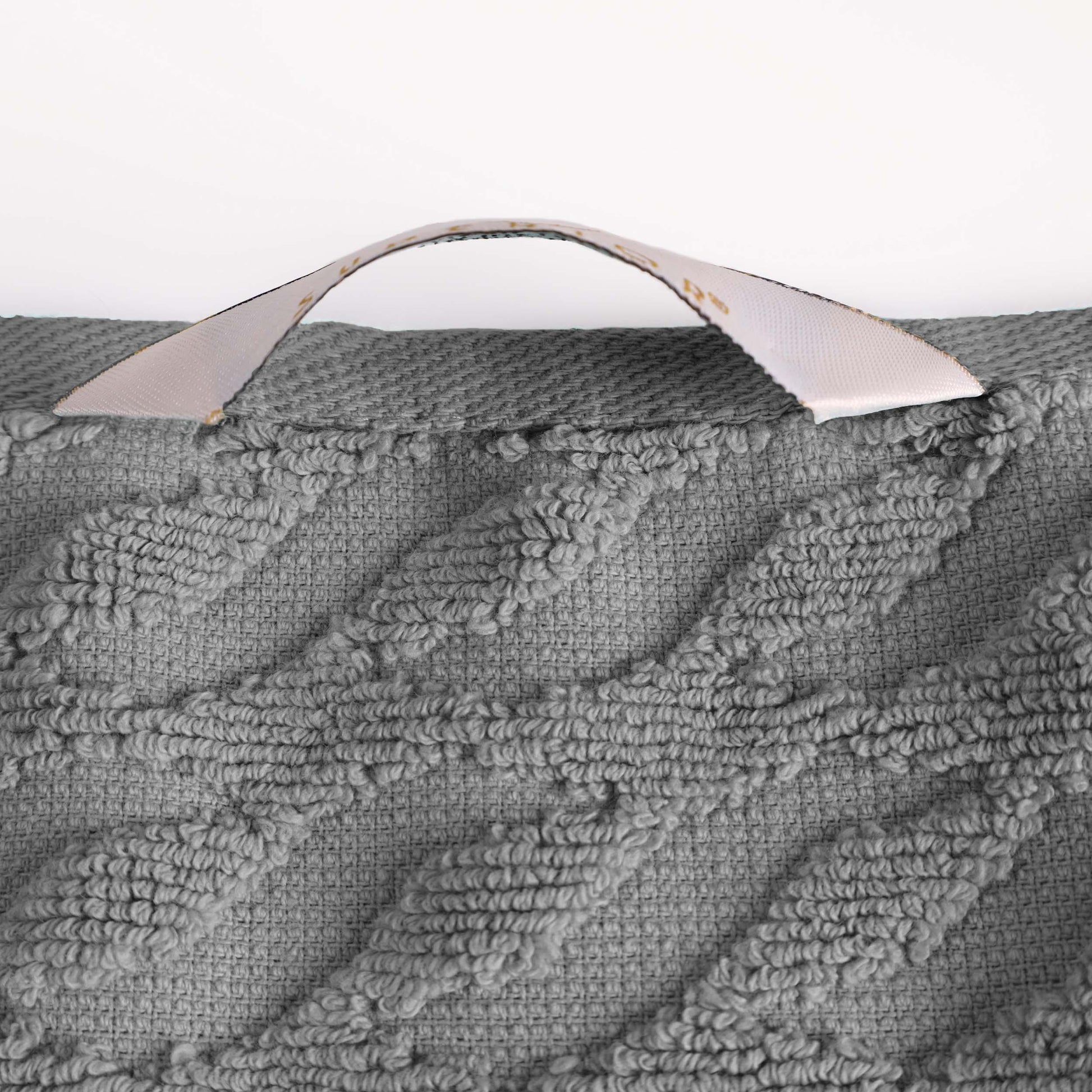 Premium Turkish Cotton Herringbone Jacquard Assorted 6-Piece Towel Set - Grey