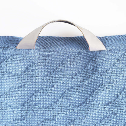 Premium Turkish Cotton Herringbone Jacquard Assorted 6-Piece Towel Set - Pacific Blue