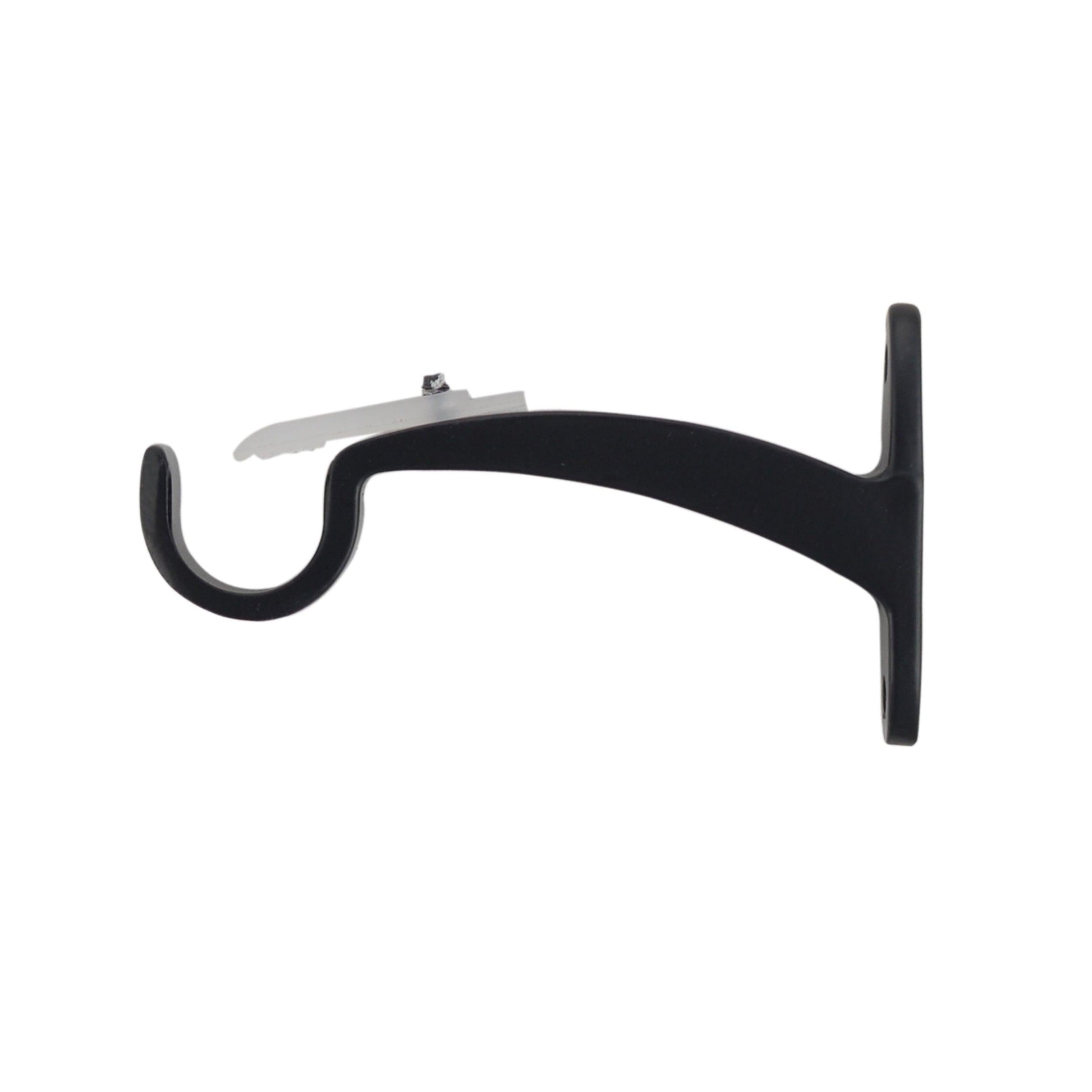  Leron Adjustable Metal Curtain Rod in Black Matte - Soft Black