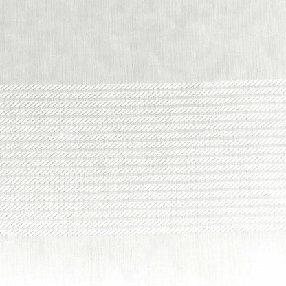 Dalisto Stripes 2-Piece Grommet Sheer Curtain Panel Set - White