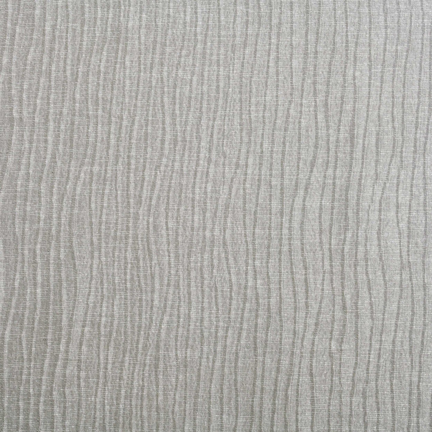 Metallic Jacquard 2-Piece Grommet Curtain Panel Set - Silver