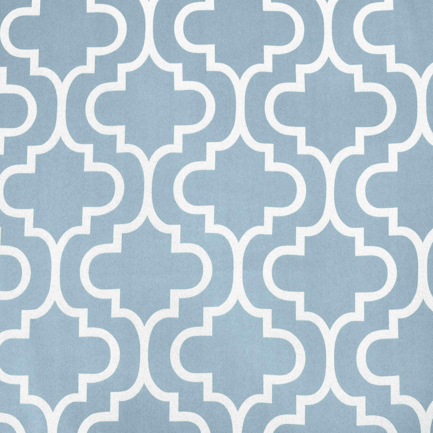 Moroccan Trellis Grommet 2-Piece Blackout Curtain Panel Set - Light Blue