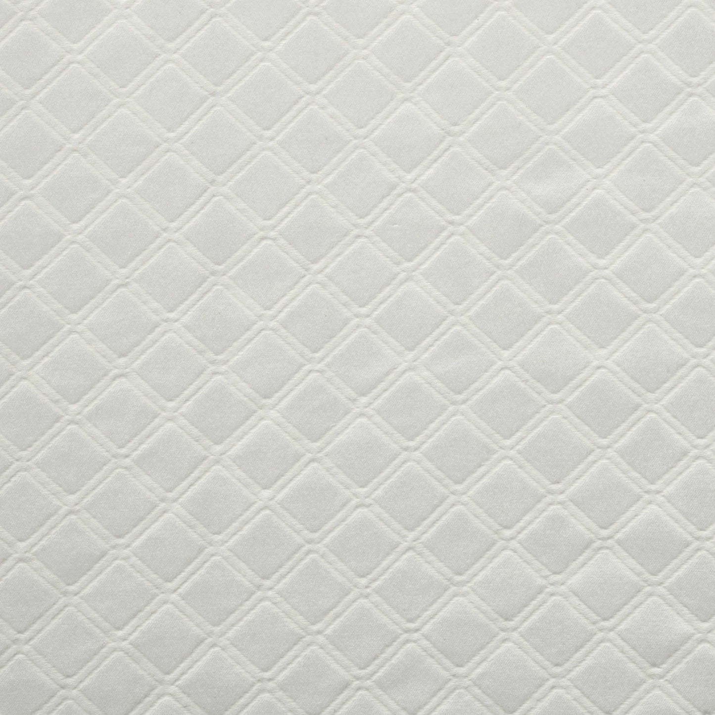 Westview Diamond Trellis Jacquard 2-Piece Grommet Curtain Panel Set - White