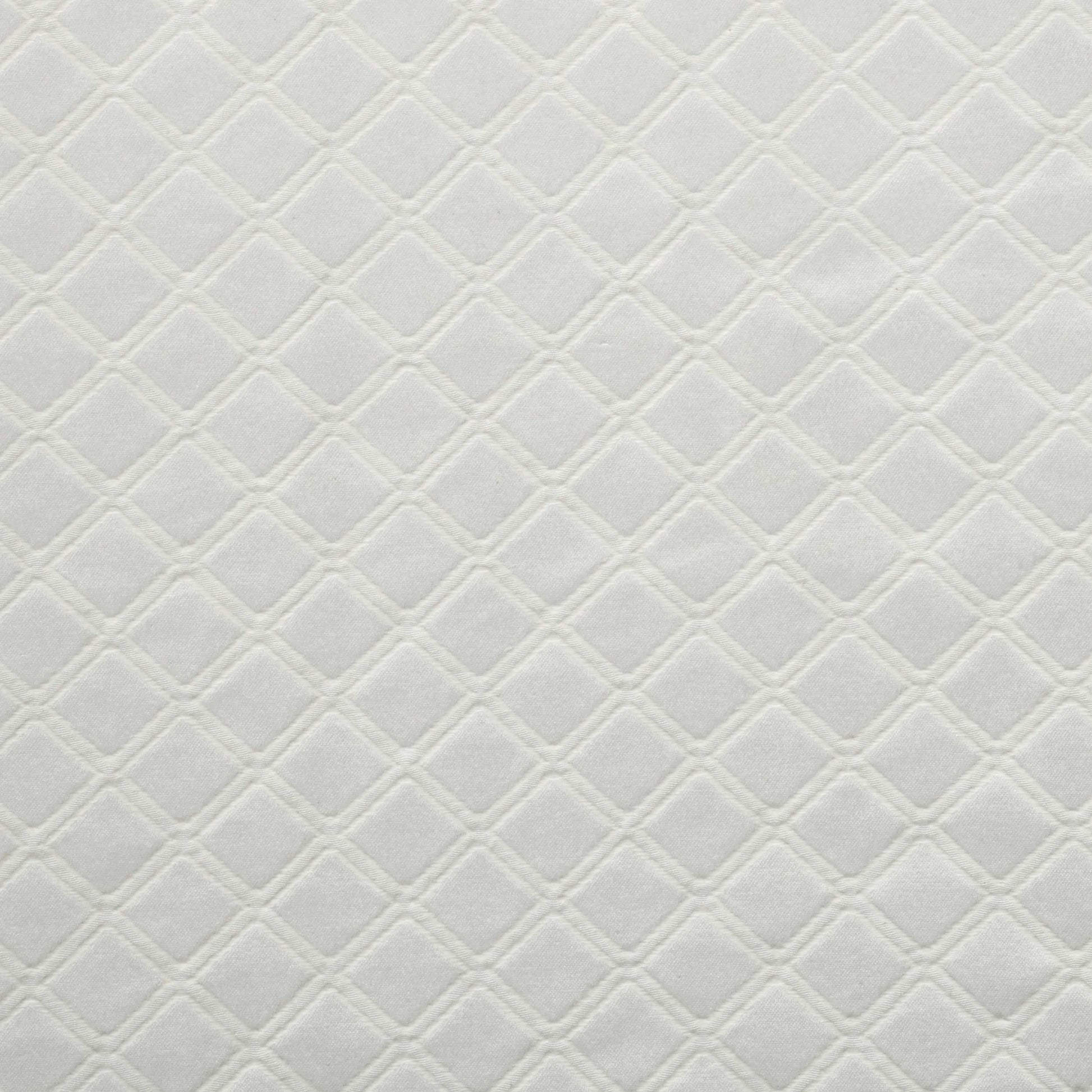 Westview Diamond Trellis Jacquard 2-Piece Grommet Curtain Panel Set - White