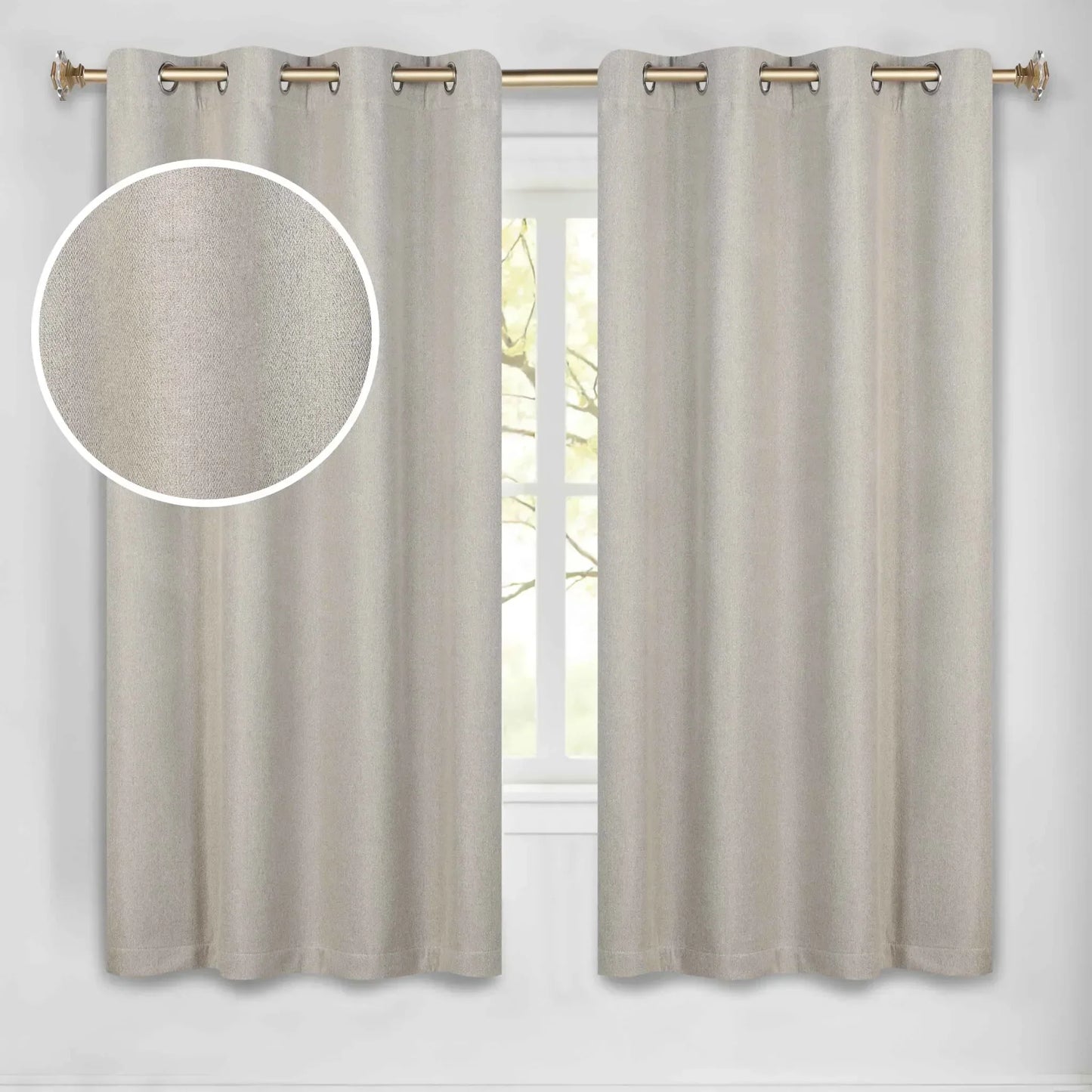 100 % Blackout Curtains Grommet Machine Washable 2 Panels Nyan