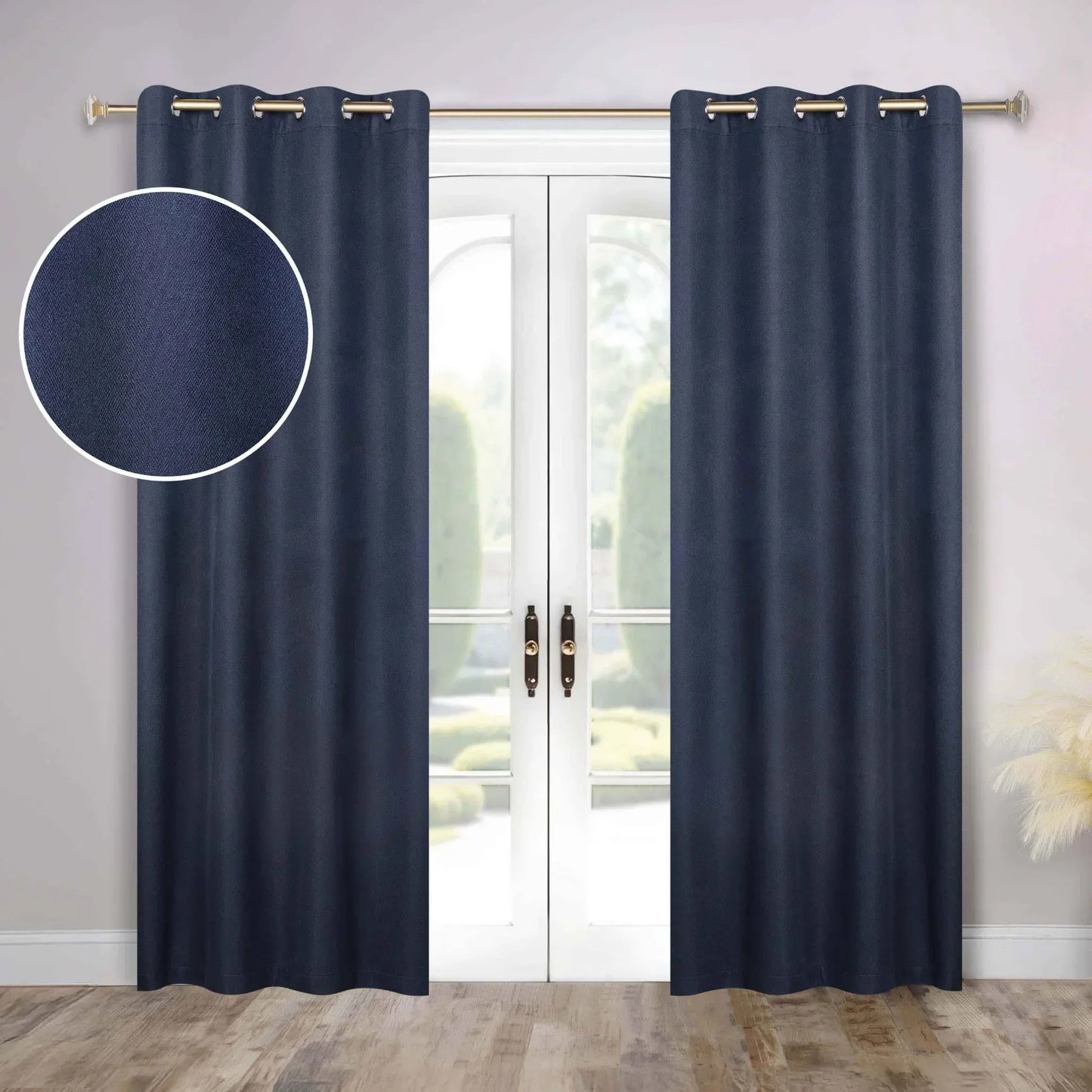 100 % Blackout Curtains Grommet Machine Washable 2 Panels Nyan