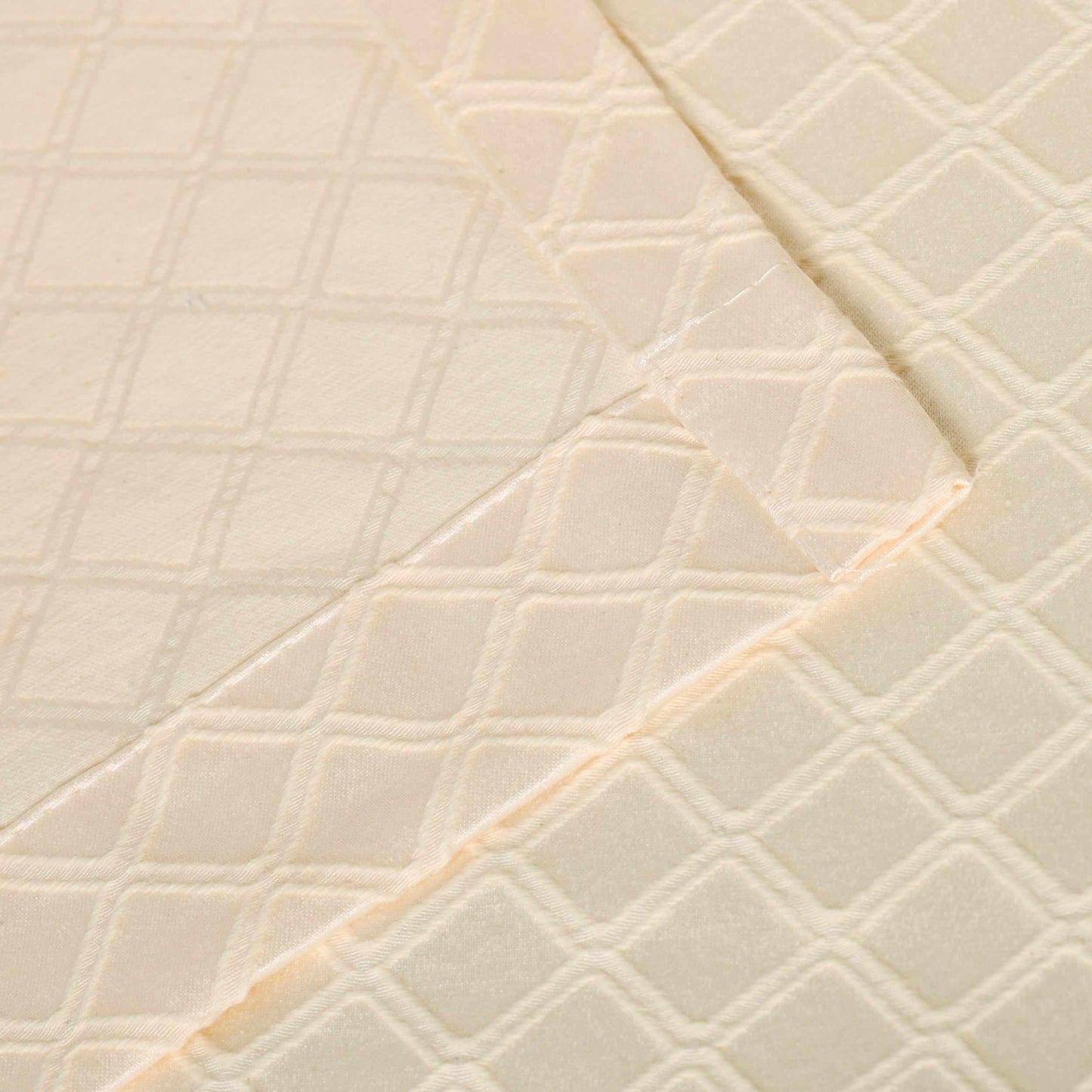 Westview Diamond Trellis Jacquard 2-Piece Grommet Curtain Panel Set - Ivory