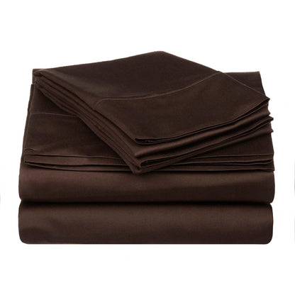 Superior Egyptian Cotton 530 Thread Count Solid Sheet Set - Charcoal