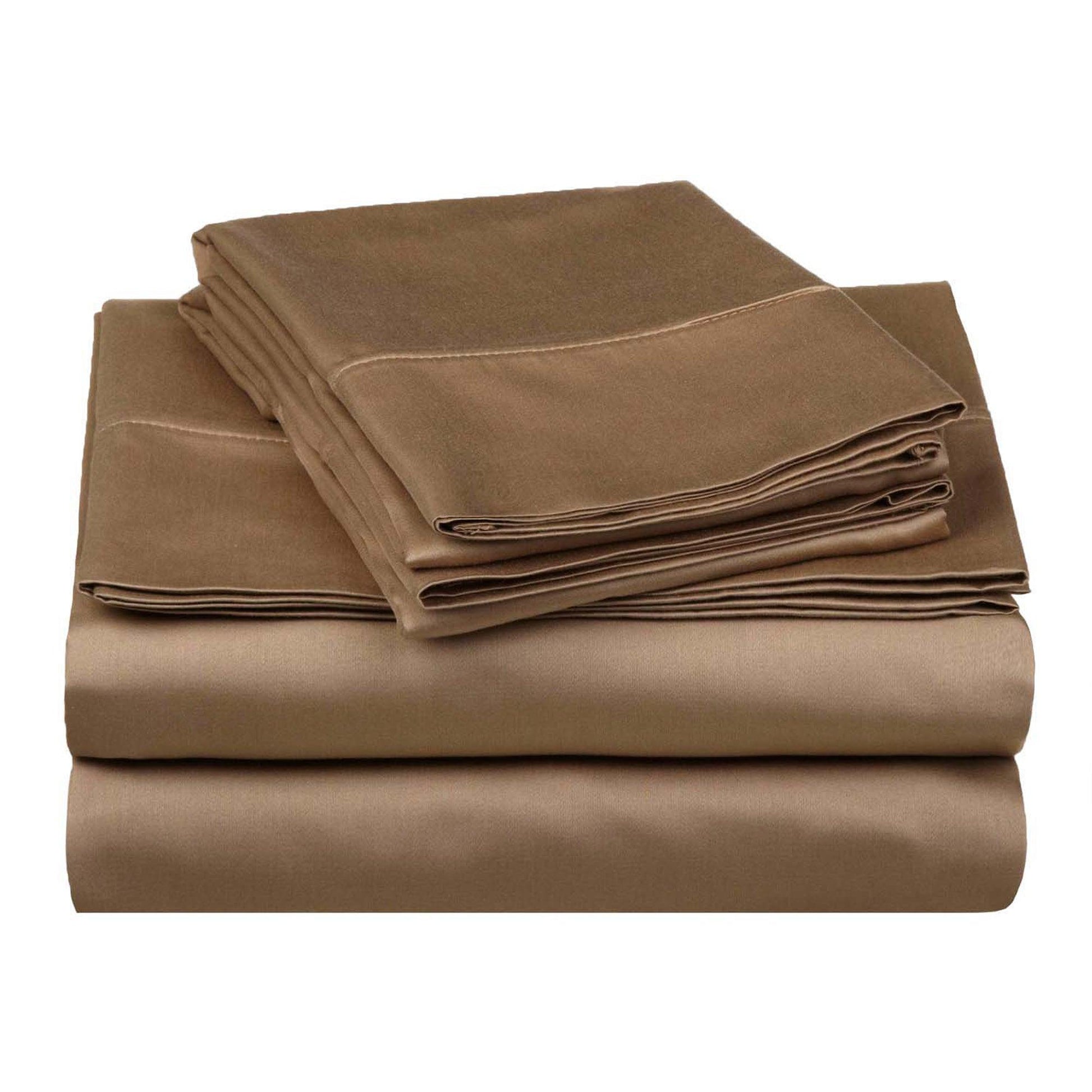  Superior Egyptian Cotton 530 Thread Count Solid Sheet Set - Taupe