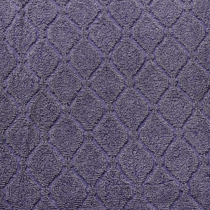 Denim Wash Jacquard 6-Piece Cotton Bath Towel Set - Lilac