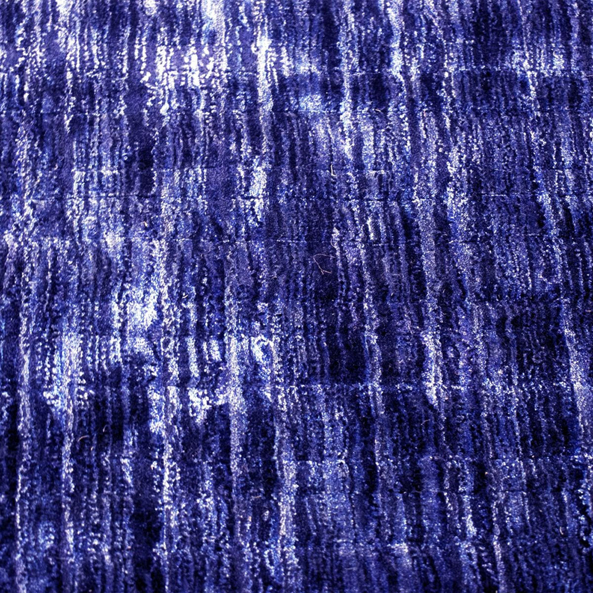 Superior Chalkboard Hand-Woven Viscose Modern Abstract Indoor Area Rug, 5 ft. x 8 ft - Navy Blue